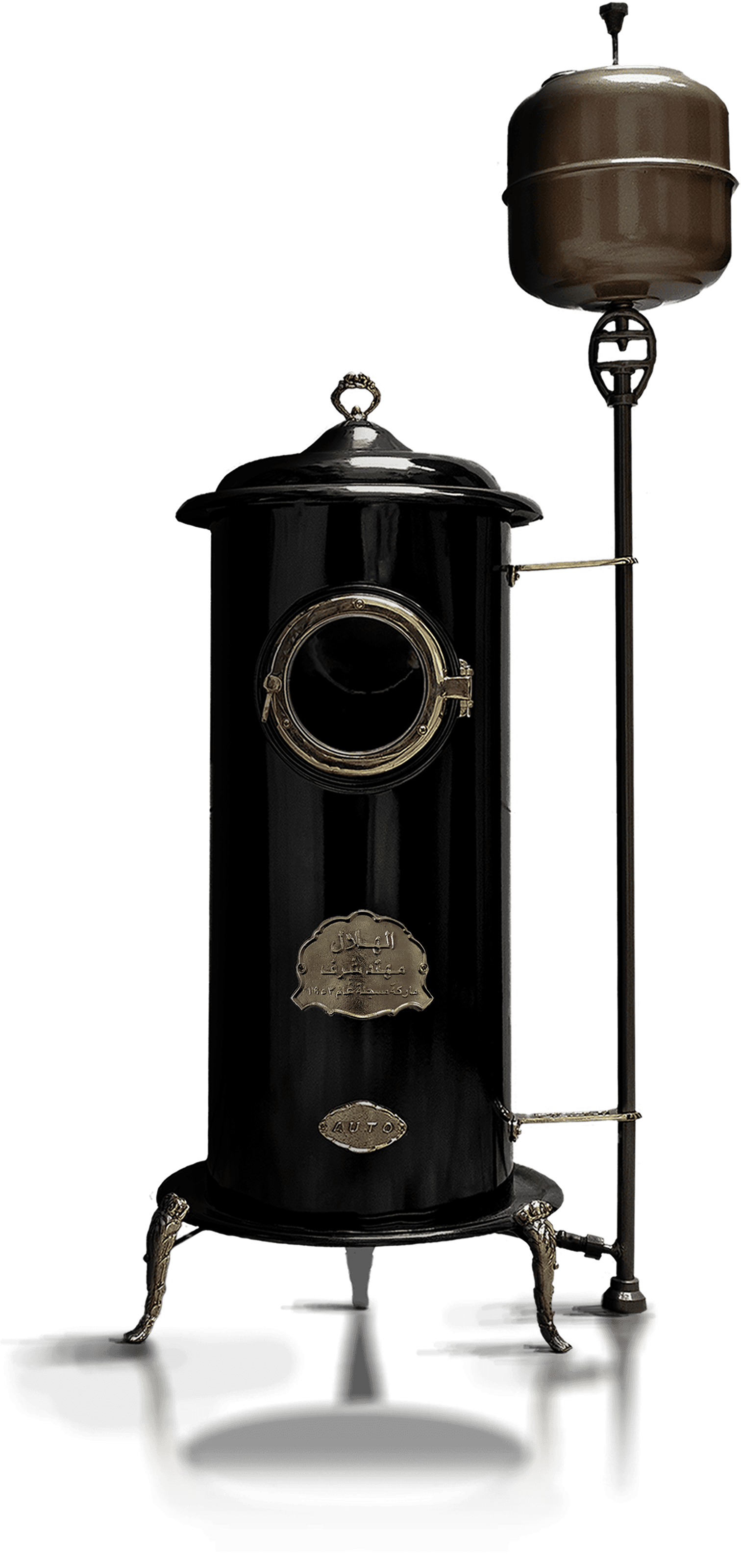 Alhilal heater with warm copper accent details